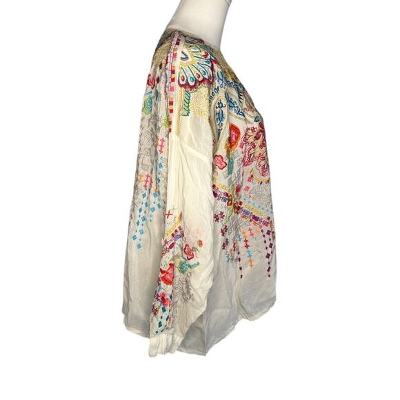 Johnny Was Embroidered Blouse - L - Picture 2 of 4